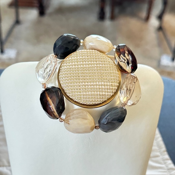 8 GemStones, Chunky stretchy bracelet. 4 different stones, 2 of each kind - Picture 1 of 14